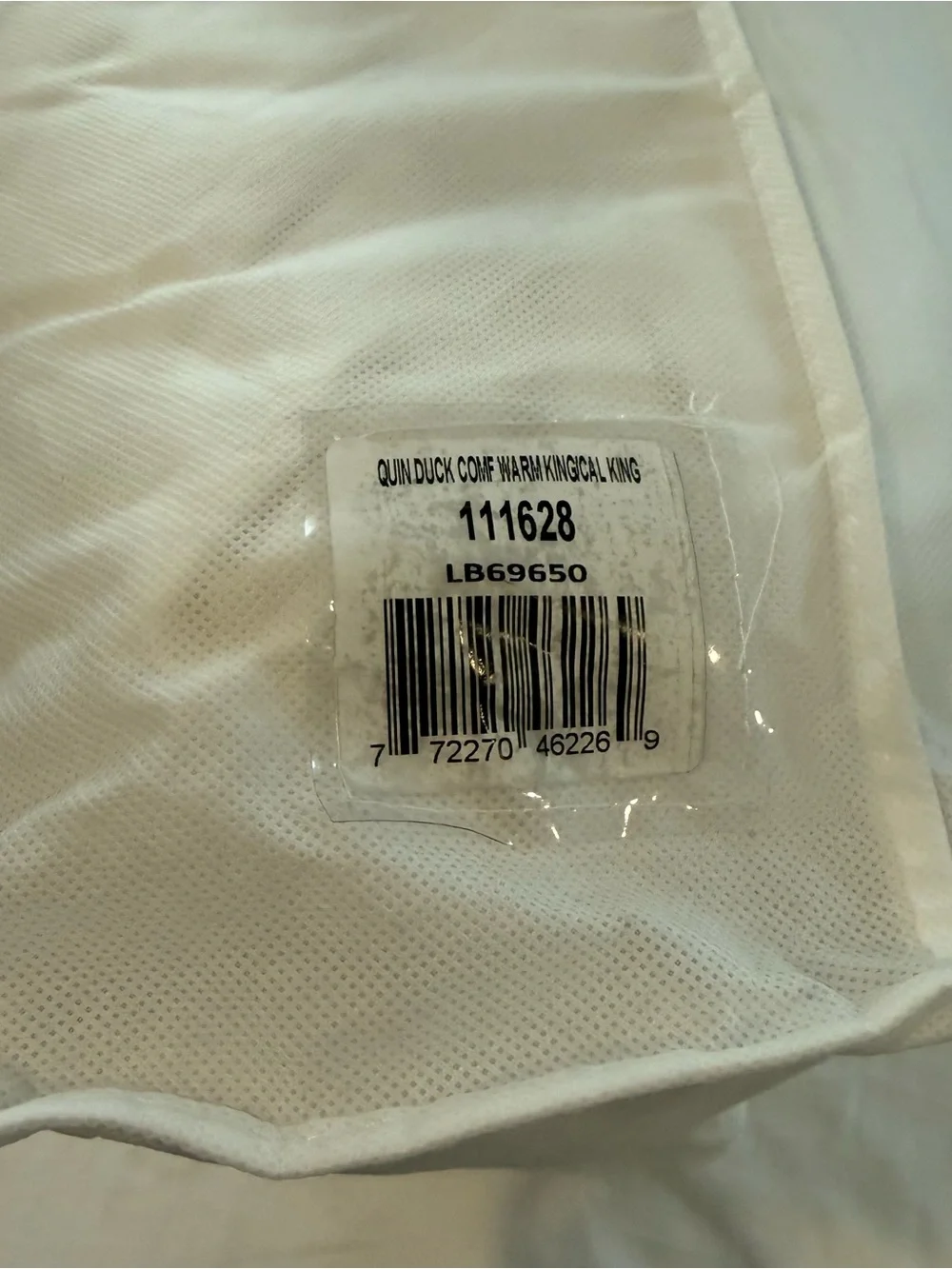 New Quince Ultra Warm Premium Down Duvet Insert Comforter King/CalKing MSRP $244